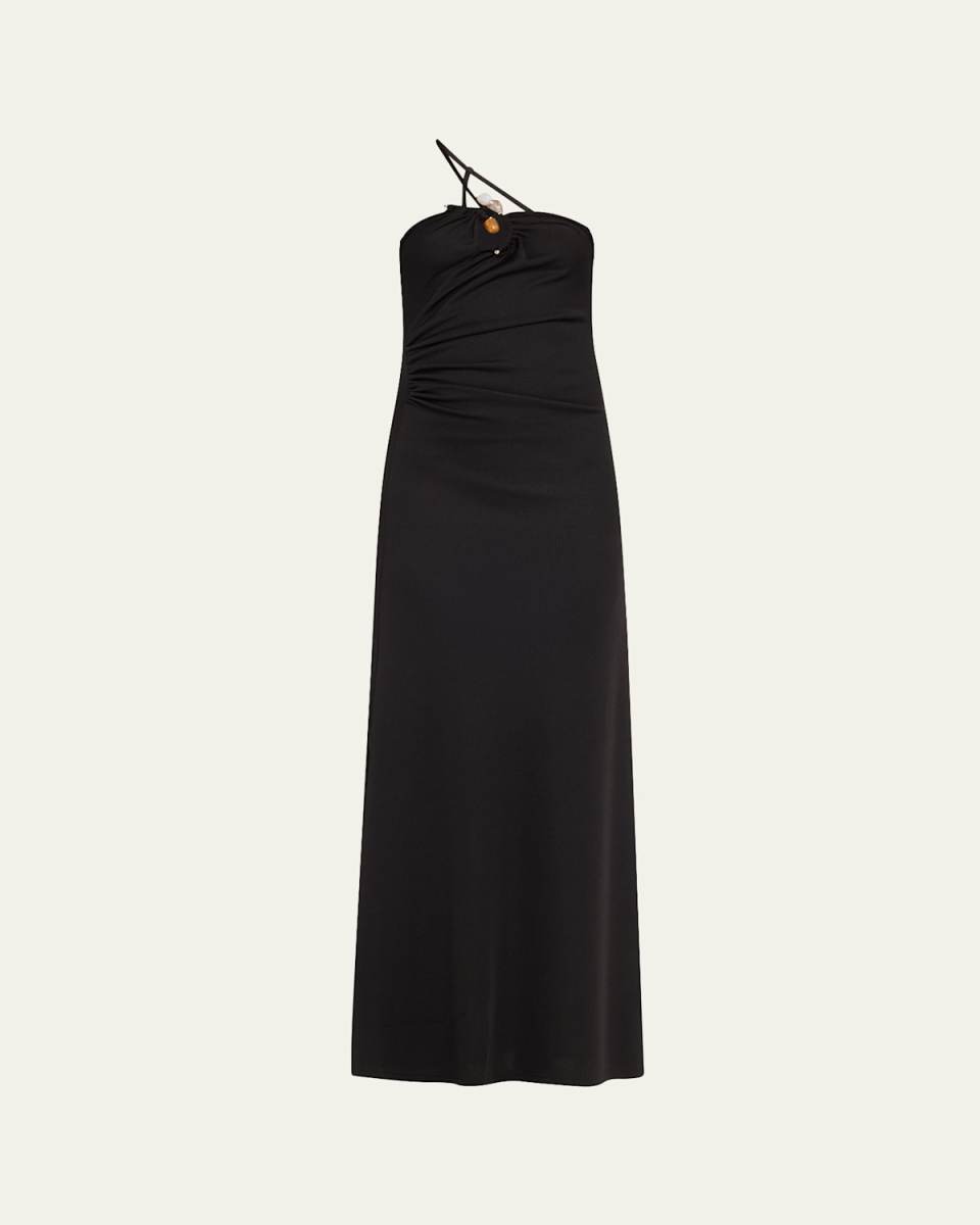 Concave Stone One-Shoulder Cami Maxi Dress